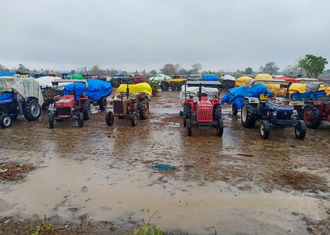 Heavy Rain Aftermath of Cyclone Nisarga