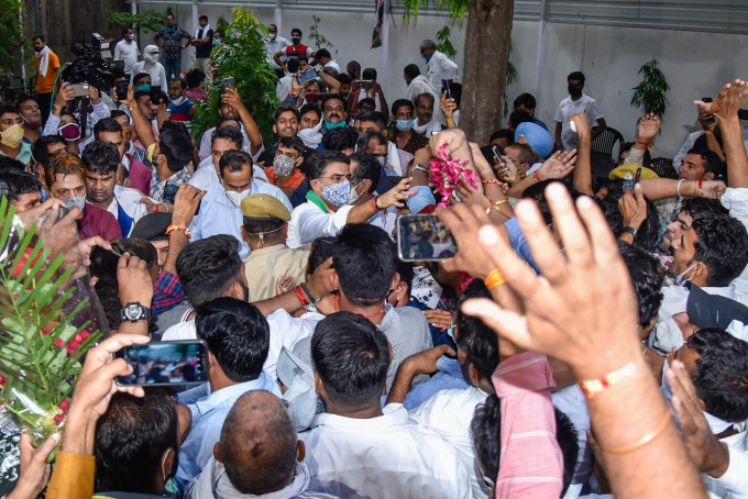 Congress Leader Sachin Pilot Returns to his residence in Jaipur