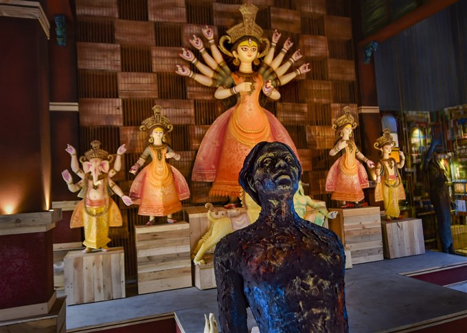 Preparation for durga puja 2020