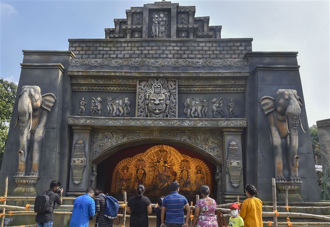 Preparation for durga puja 2020