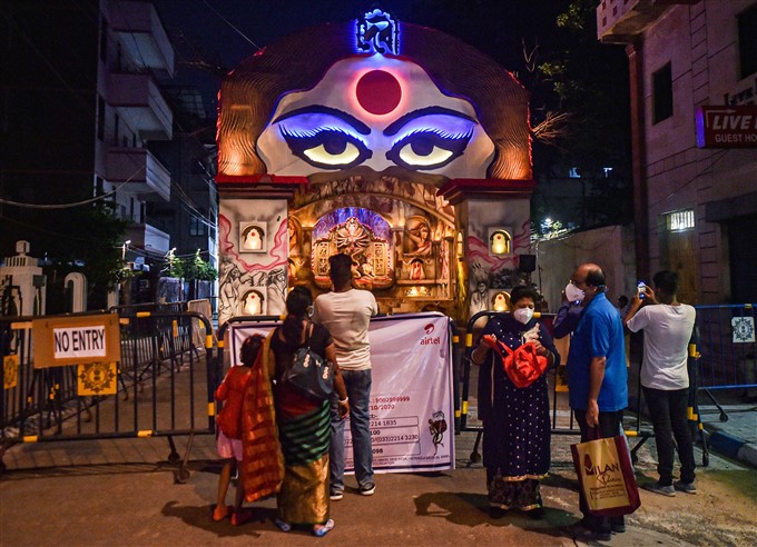 Preparation for durga puja 2020