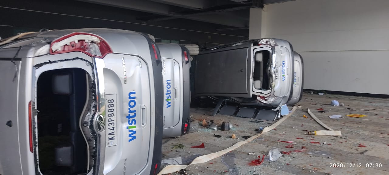 Violence At Apple I Phone Production Plant Near Narasapura In Kolar