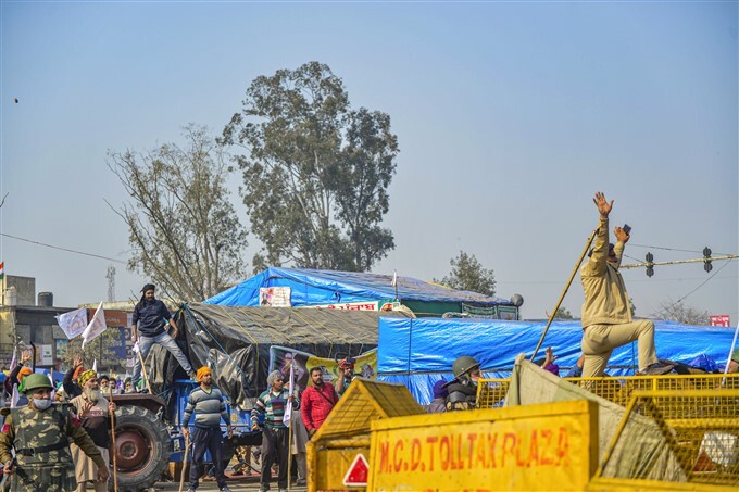 Farmers Protest Against New Farm Law In Delhi, 30/01/2021