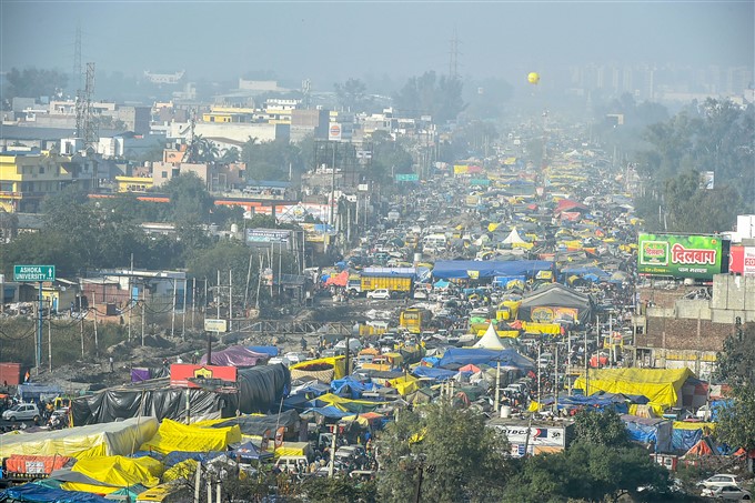 Farmers Protest Against Central Government Over Farm Laws In Delhi, 11/01/2021