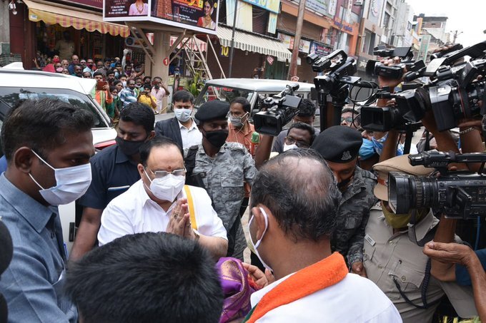 BJP National President JP Nadda 3 day visit to Tamil Nadu - Oneindia