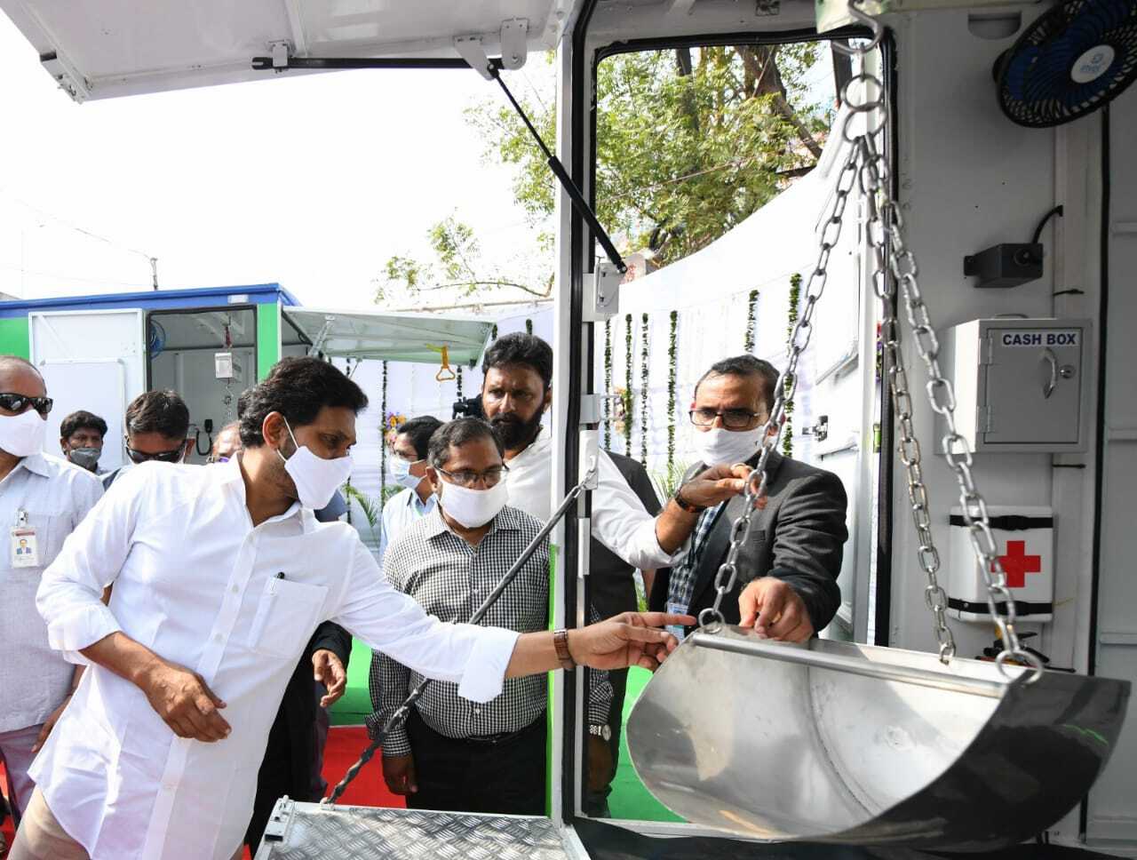CM Jagan launches a Fleet of 2500 Mobile Dispensing Units that delivers essential commodities