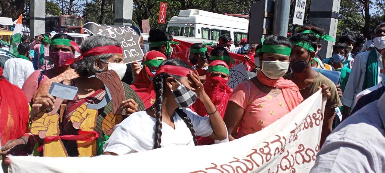 Farmers Tractor Rally Protest In Karnataka
