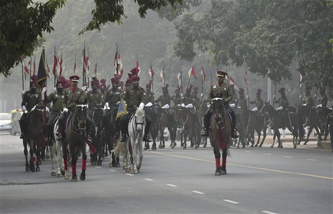 ಚಿತ್ರಗಳು: ದೆಹಲಿಯಲ್ಲಿ ಗಣರಾಜ್ಯೋತ್ಸವ ಪರೇಡ್ ಪೂರ್ವಾಭ್ಯಾಸ 