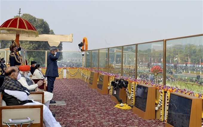 72ನೇ ಗಣರಾಜ್ಯೋತ್ಸವ ಆಚರಣೆಯ ವೈಭವಪೂರ್ಣ ಚಿತ್ರಗಳು 