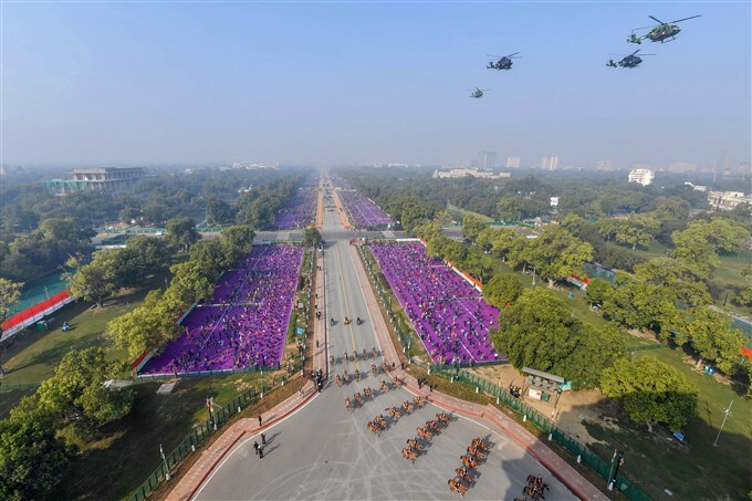 72ನೇ ಗಣರಾಜ್ಯೋತ್ಸವ ಆಚರಣೆಯ ವೈಭವಪೂರ್ಣ ಚಿತ್ರಗಳು 