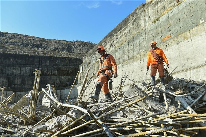 ഉത്തരാഖണ്ഡിലെ ചമോലിയില്‍ മഞ്ഞുമല ദുരന്തമുണ്ടായ സ്ഥലത്ത് പുനരുദ്ധാരണ പ്രവര്‍ത്തികള്‍ പുരോഗമിക്കുന്നു, ചിത്രങ്ങള്‍