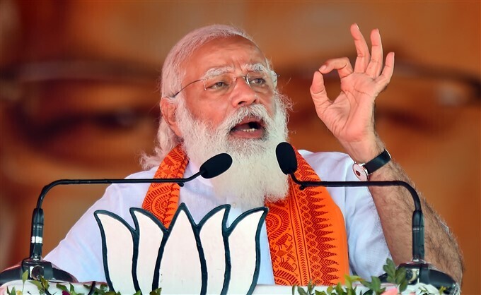 തിരഞ്ഞെടുപ്പിന് മുന്നോടിയായി പുതുച്ചേരിയിൽ പ്രധാനമന്ത്രി- ചിത്രങ്ങൾ കാണാം