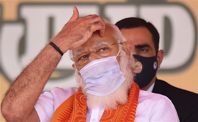 തിരഞ്ഞെടുപ്പിന് മുന്നോടിയായി പുതുച്ചേരിയിൽ പ്രധാനമന്ത്രി- ചിത്രങ്ങൾ കാണാം