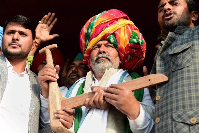 Farmers Protest Against Central Govt Over Farm Laws In Delhi, 02/02/2021