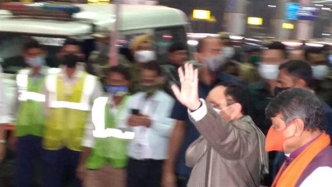 BJP National President JP Nadda on West Bengal Visit Reaches Kolkata ...