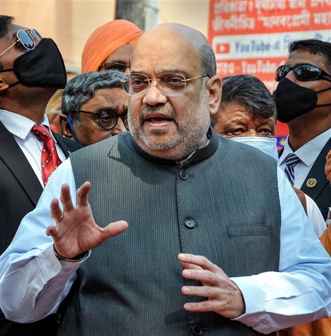 തിരഞ്ഞെടുപ്പ് പ്രചാരണം കൊഴുപ്പിക്കാൻ അമിത് ഷാ ബംഗാളിൽ- ചിത്രങ്ങൾ