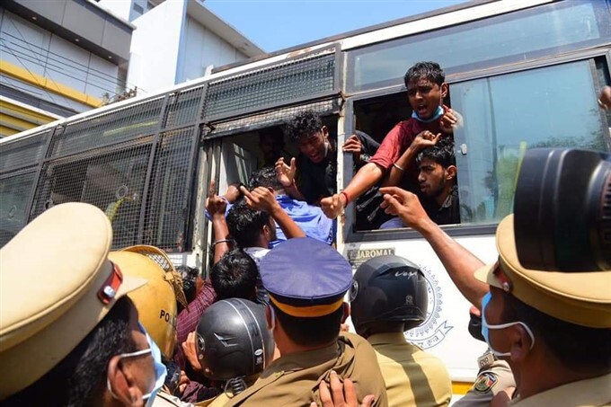 Kerala Public Service Commission (PSC) rank holders Protest In Thiruvananthapuram