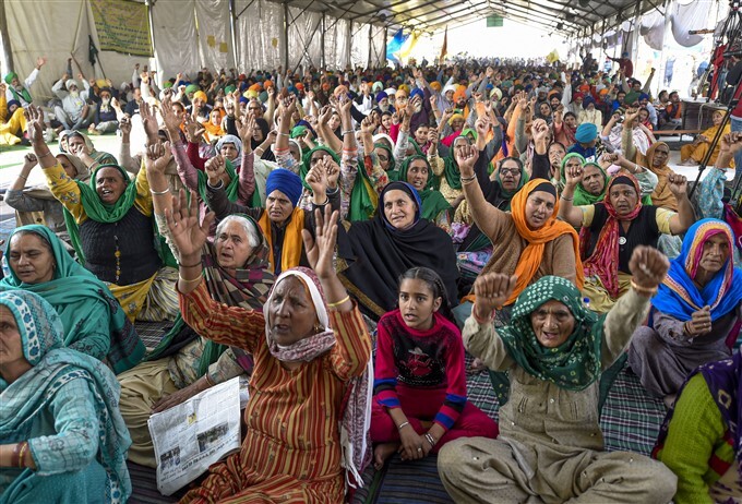 Farmers Protest Against Central Govt Over Farm Laws In Delhi, 02/02/2021