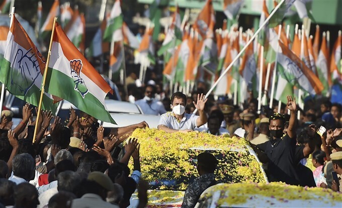 ജനമധ്യത്തില്‍ രാഹുല്‍ ഗാന്ധി: തമിഴ്‌നാട്ടിലെ തിരഞ്ഞെടുപ്പ് പ്രചാരണ ചിത്രങ്ങള്‍