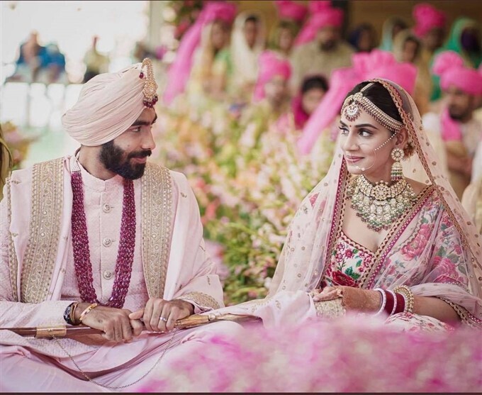 ജസ്പ്രീത് ബുംറ- സഞ്ജന ഗണേശന്‍ വിവാഹ ഫോട്ടോസ് കാണാം