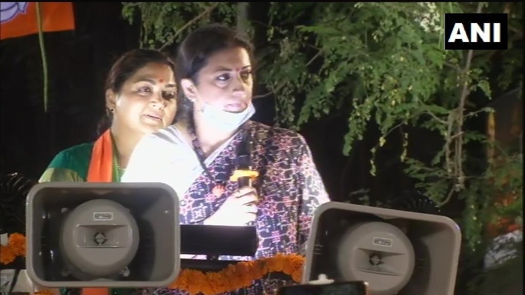 തമിഴ്‌നാട്ടില്‍ ബിജെപി നേതാവ് ഖുശ്ബു സുന്ദറിന്റെ തിരഞ്ഞെടുപ്പ് പ്രചാരണം