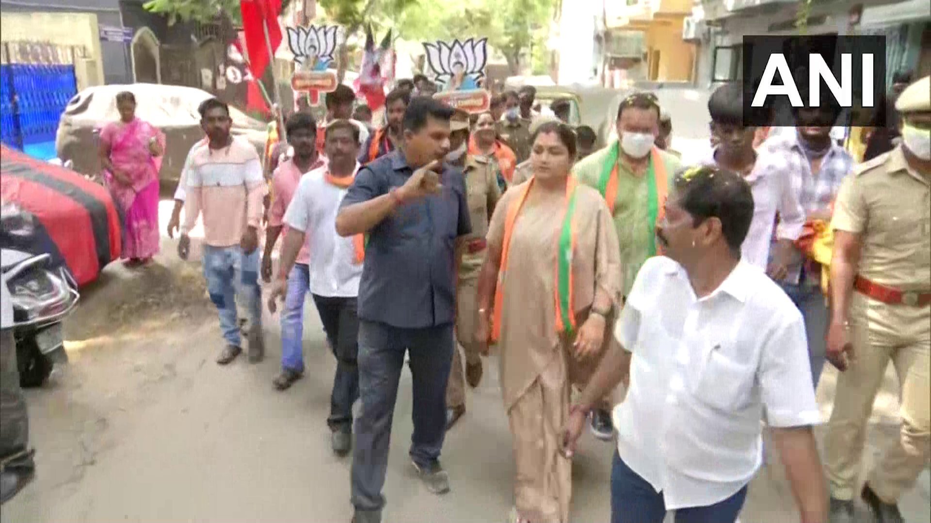 തമിഴ്‌നാട്ടില്‍ ബിജെപി നേതാവ് ഖുശ്ബു സുന്ദറിന്റെ തിരഞ്ഞെടുപ്പ് പ്രചാരണം