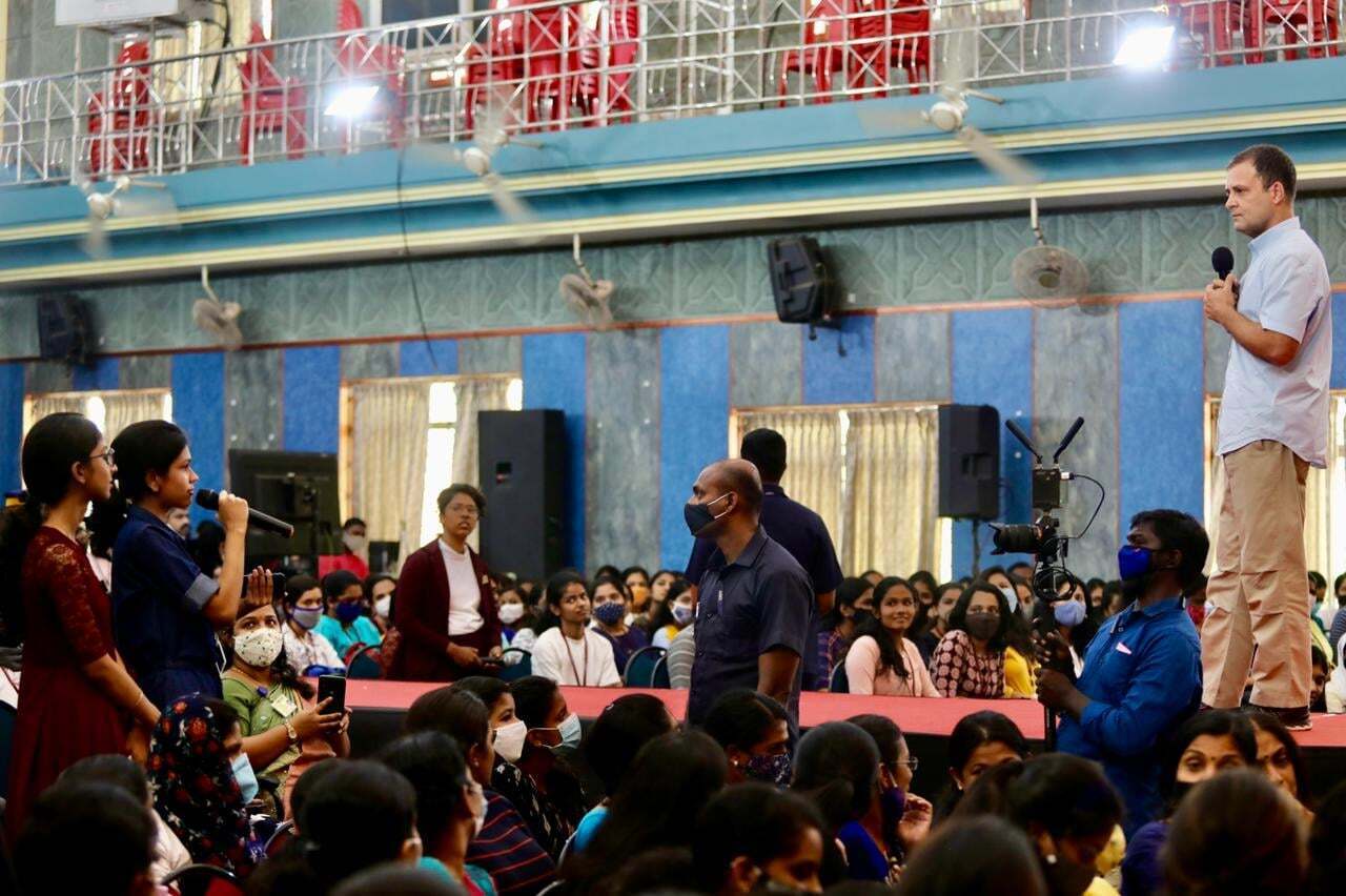 ಕೇರಳದಲ್ಲಿ ಕಾಂಗ್ರೆಸ್ ನಾಯಕ ರಾಹುಲ್ ಗಾಂಧಿ ಚುನಾವಣಾ ಪ್ರಚಾರ 