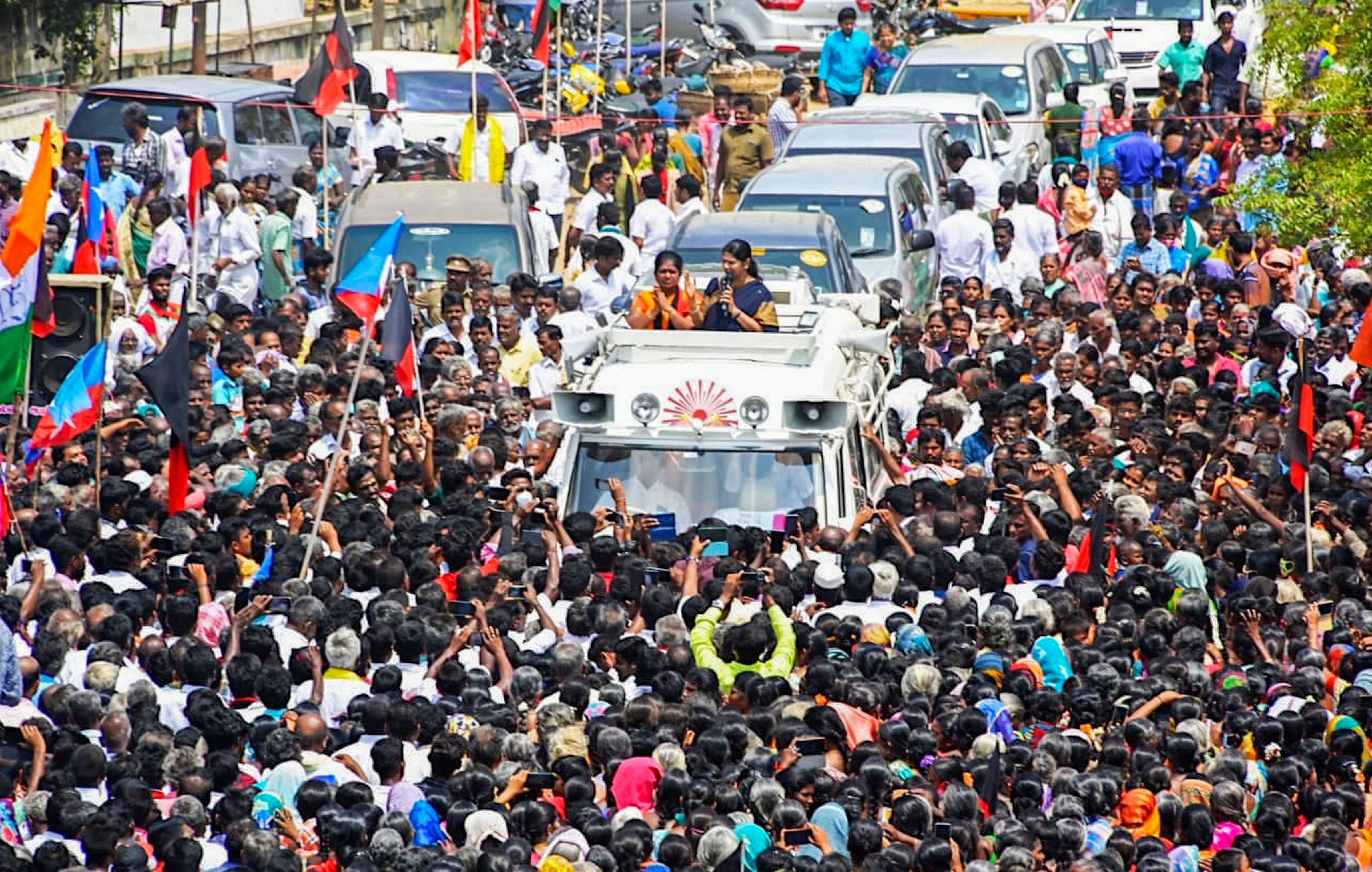 തമിഴ്നാട് ഭരണം പിടിക്കാൻ ഡിഎംകെ, തിരഞ്ഞെടുപ്പ് പ്രചാരണ ചിത്രങ്ങൾ കാണാം