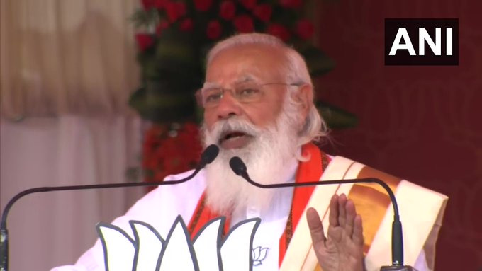 പാലക്കാട് ബിജെപിക്ക് ആവേശമായി നരേന്ദ്ര മോദിയെത്തി, ചിത്രങ്ങൾ കാണാം