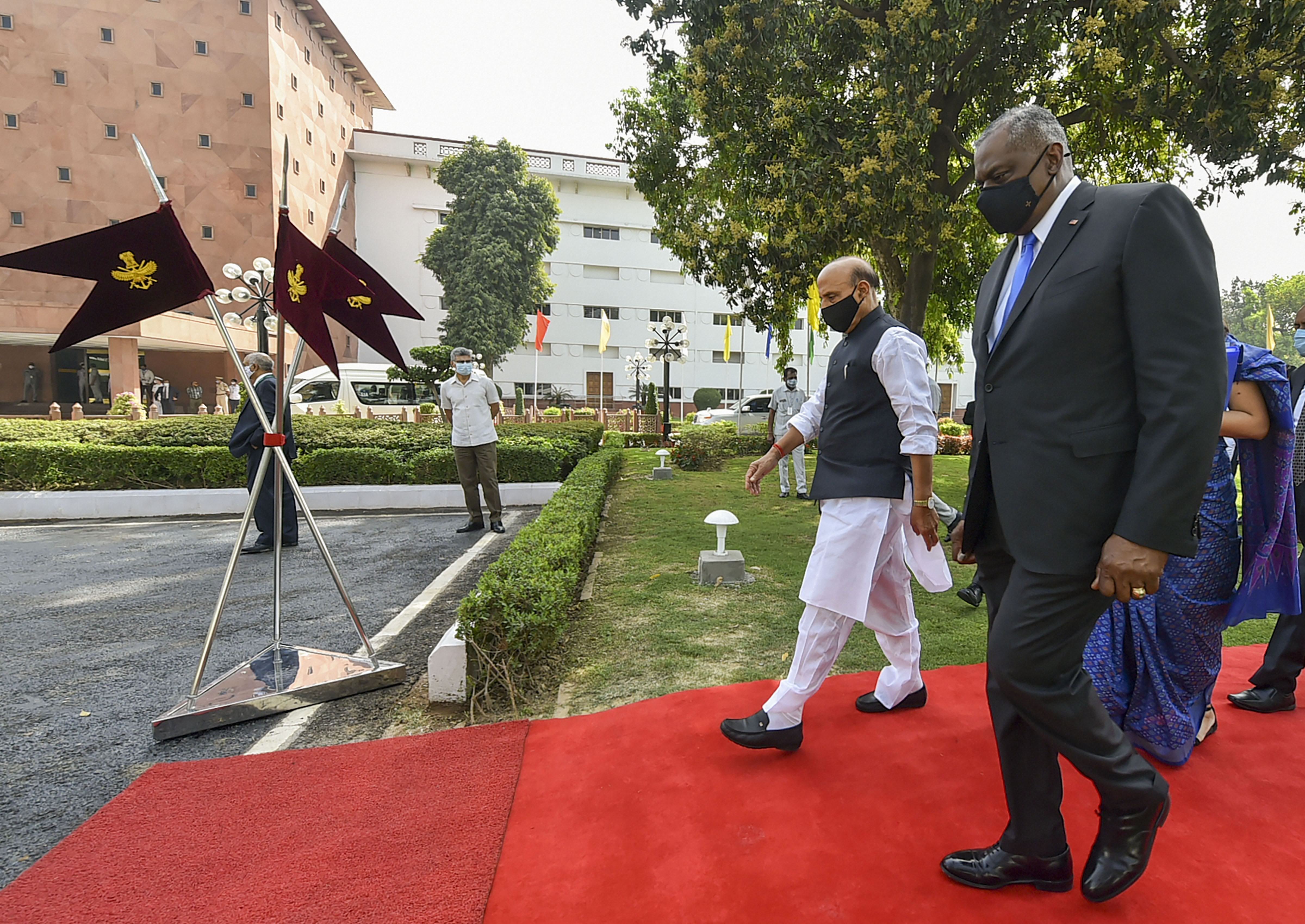 അമേരിക്കന്‍ പ്രതിരോധ സെക്രട്ടറി ലോയിഡ് ഓസ്റ്റിന്‍ ഇന്ത്യയില്‍