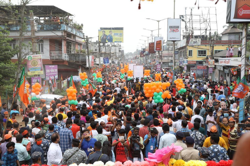ബംഗാളില്‍ ബിജെപി ദേശീയ അധ്യക്ഷന്‍ ജെപി നദ്ദയുടെ തെരഞ്ഞെടുപ്പ് പ്രചാരണം, ചിത്രങ്ങള്‍ കാണാം