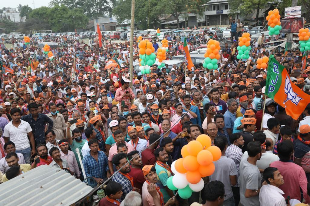 ബംഗാളില്‍ ബിജെപി ദേശീയ അധ്യക്ഷന്‍ ജെപി നദ്ദയുടെ തെരഞ്ഞെടുപ്പ് പ്രചാരണം, ചിത്രങ്ങള്‍ കാണാം