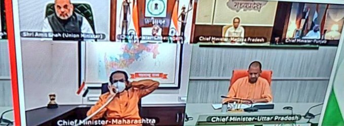 കൊവിഡ് വ്യാപനം, മുഖ്യമന്ത്രിമാരുമായി ചര്‍ച്ച നടത്തി പ്രധാനമന്ത്രി, ചിത്രങ്ങള്‍ കാണാം