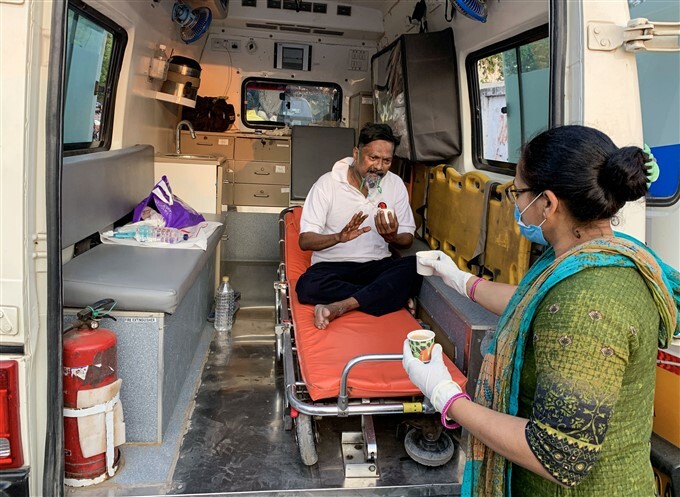 COVID Second Wave: Ambulances carrying COVID-19 patients lined up outside Hospital Across India