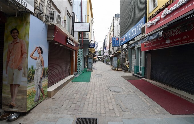 ലോക്ക്ഡൗണില്‍ രാജ്യതലസ്ഥാനം, ദില്ലിയിലെ ചിത്രങ്ങള്‍