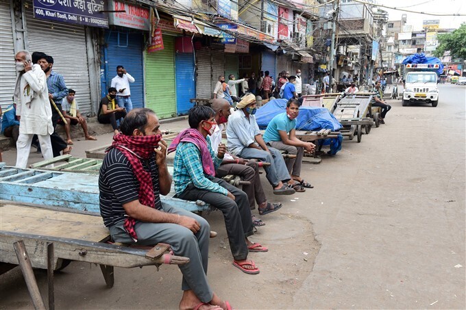 ലോക്ക്ഡൗണില്‍ രാജ്യതലസ്ഥാനം, ദില്ലിയിലെ ചിത്രങ്ങള്‍