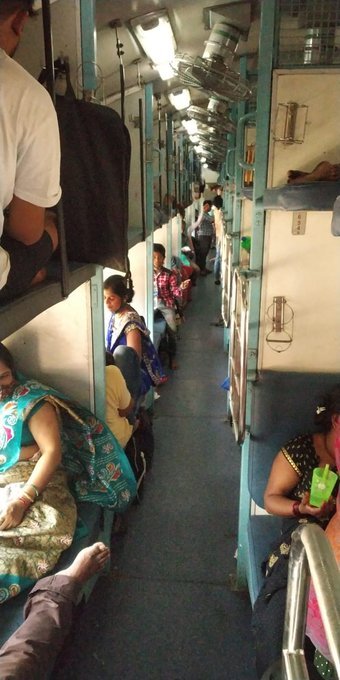 Passengers at Lokmanya Tilak Terminus to board outstation trains, in Mumbai