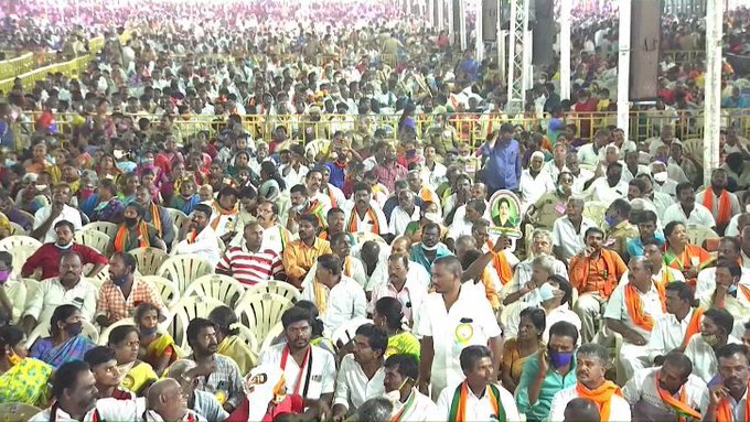 തമിഴ്‌നാട്ടില്‍ തിരഞ്ഞെടുപ്പ് പ്രചാരണത്തിന് എത്തിയ പ്രധാനമന്ത്രി നരേന്ദ്ര മോദി- ചിത്രങ്ങള്‍