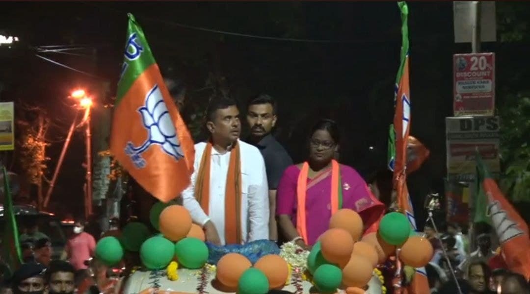 রিঙ্কু নস্করের প্রচারে শুভেন্দু অধিকারী