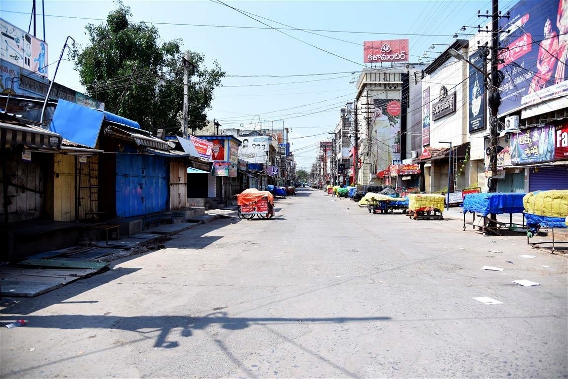 ಆಂಧ್ರಪ್ರದೇಶದಲ್ಲಿ 14 ದಿನಗಳ ಲಾಕ್‌ಡೌನ್ ಚಿತ್ರಗಳಲ್ಲಿ ನೋಡಿ