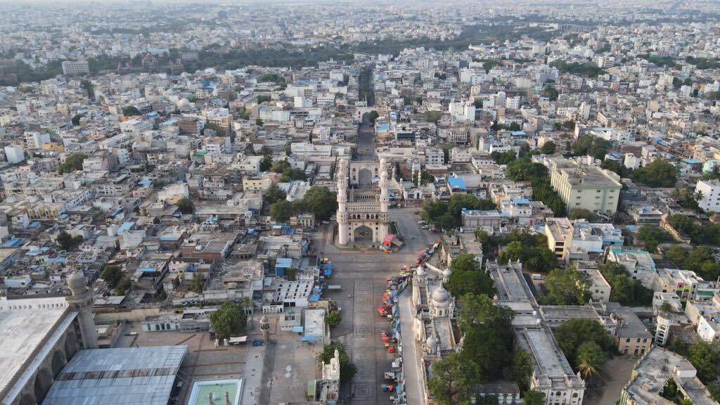 హైదరాబాదులో లాక్‌డౌన్ దృశ్యాలు