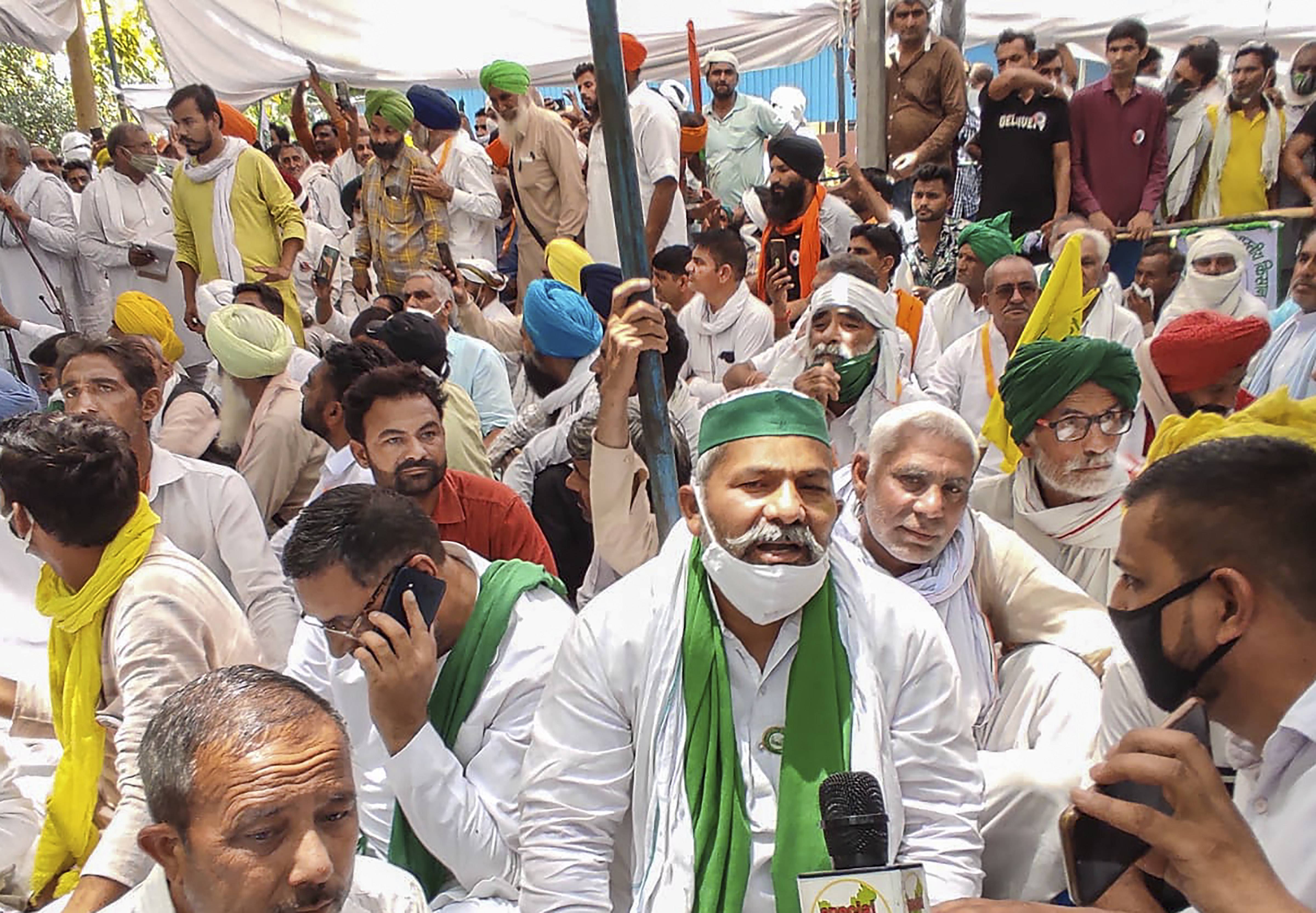 പോലീസ് അതിക്രമങ്ങള്‍ക്കെതിരെ ഹരിയാനയിലെ ഹിസാറില്‍ കര്‍ഷകര്‍ സംഘടിപ്പിച്ച പ്രതിഷേധം: ചിത്രങ്ങള്‍ കാണാം