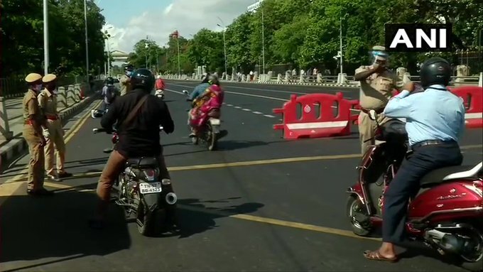 തമിഴ്നാട്ടിൽ സമ്പൂർണ ലോക്ക്ഡൗൺ... ചിത്രങ്ങളിലൂടെ