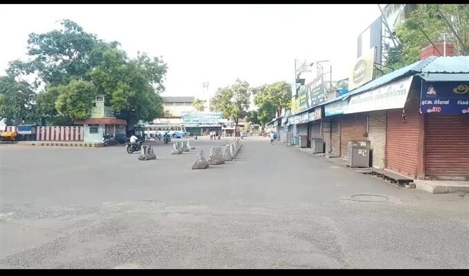 തമിഴ്നാട്ടിൽ സമ്പൂർണ ലോക്ക്ഡൗൺ... ചിത്രങ്ങളിലൂടെ