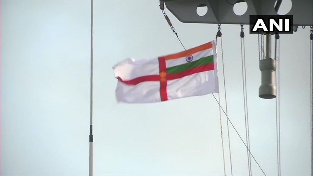 INS Shardul with 80 metric tons of oxygen arrives At Kochi Port