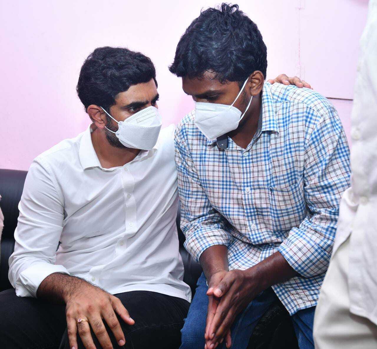 MLC N Lokesh visits Dr Sudhakar's Family And Slams AP Govt