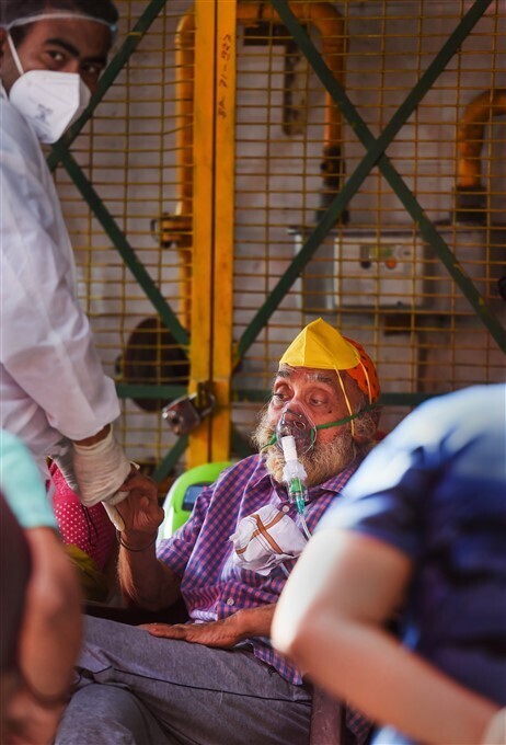 കൊവിഡ് രോഗികള്‍ക്ക് സൗജന്യ ഓക്‌സിജന്‍ നല്‍കി ഗാസിയാബാദിലെ ഗുരുദ്വാര, ചിത്രങ്ങള്‍ കാണാം