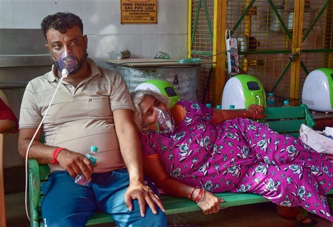 കൊവിഡ് രോഗികള്‍ക്ക് സൗജന്യ ഓക്‌സിജന്‍ നല്‍കി ഗാസിയാബാദിലെ ഗുരുദ്വാര, ചിത്രങ്ങള്‍ കാണാം