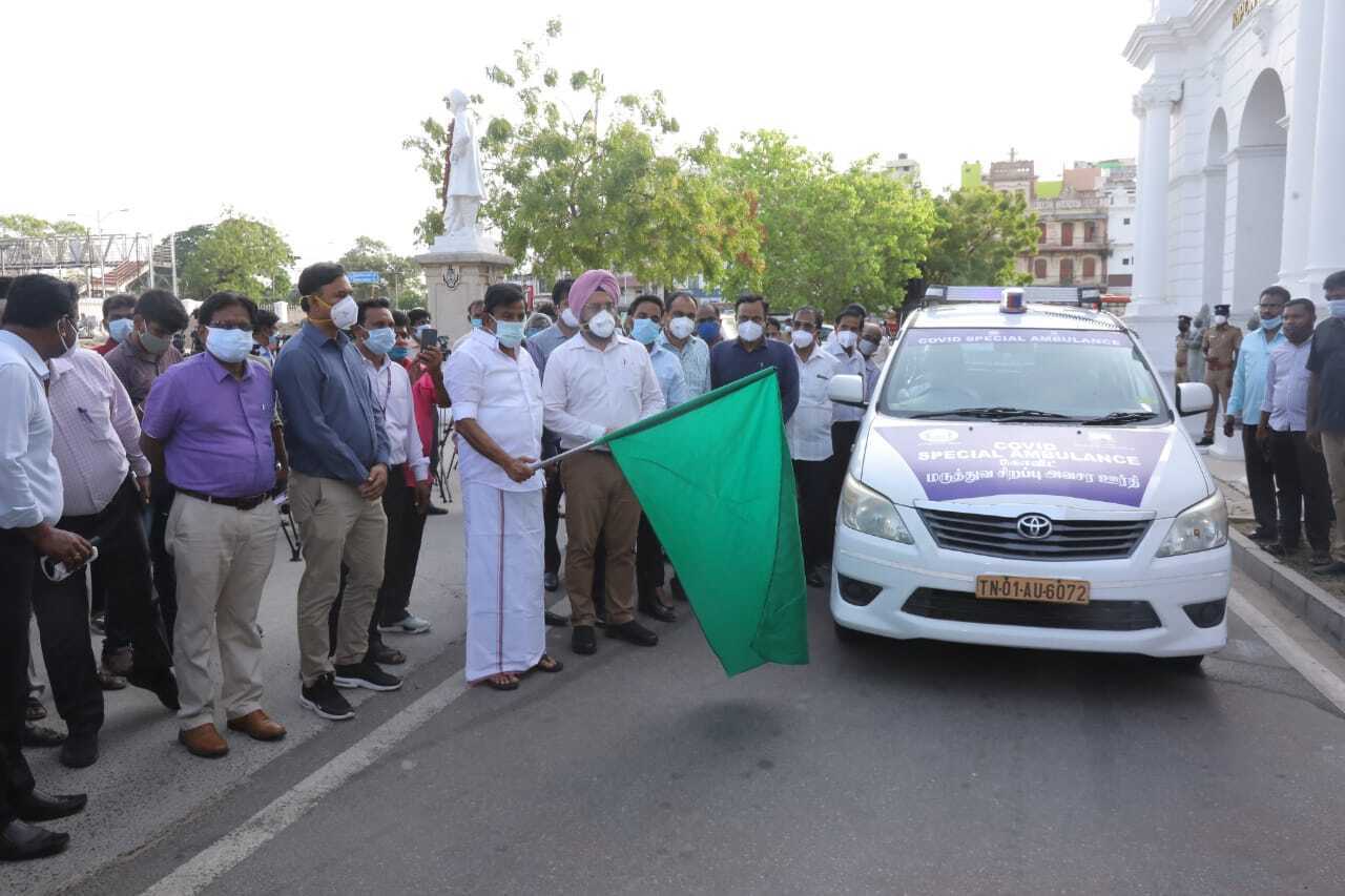 Tamil Nadu Ministers During Corona Relief Work In The State