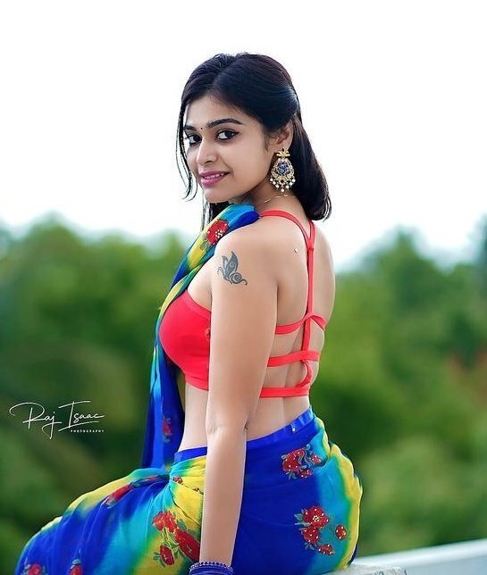 സാരിയിൽ സുന്ദരിയായി ദർഷ ഗുപ്ത- ചിത്രങ്ങൾ കാണാം